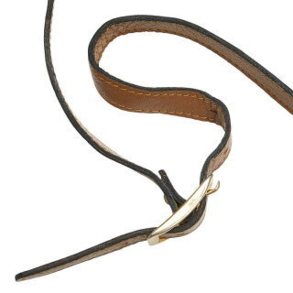 Saint Laurent Python Shoulder Bag Brown Leather S - image 5